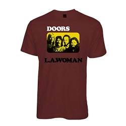 The Doors Unisex-Erwachsene Casual Fit T-Shirt, kastanienbraun, Small von The Doors