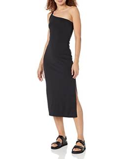 The Drop Aditi Strickkleid für Damen, Bodycon-Design, Einschultrig, Schwarz, XL von The Drop