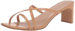 The Drop Amelie Riemchensandalen Karree-Zehenpartie Sandalen mit Absatz, Beige, 37.5 EU von The Drop