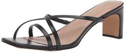 The Drop Amelie Riemchensandalen Karree-Zehenpartie Sandalen mit Absatz, Schwarz, 38 EU von The Drop