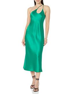 The Drop Asymmetrisches Slipkleid für Damen, Ashley, Ultramarin-Grün, XL von The Drop