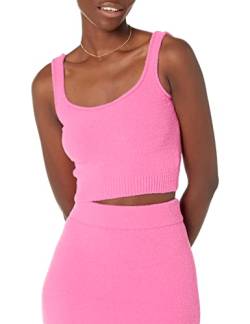 The Drop Cropped-Pullover-Tanktop für Damen, Braylen Kuschelig, Rose Pink, S von The Drop