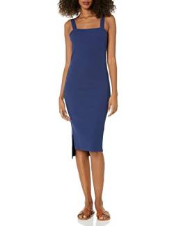 The Drop Damen Amelia Square-neck Strappy Bodycon Midi Tank Dress, Marineblau, L von The Drop