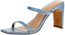 The Drop Damen Avery Square Toe Two Strap High Heeled Sandalen - Staubblau - Gr. 36 EU von The Drop