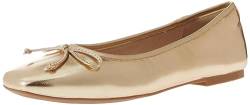 The Drop Damen Ballerinas Pepper mit Schleife, Goldfarben, 36 von The Drop