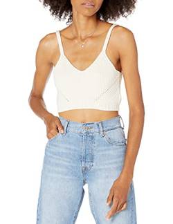 The Drop Damen Divya gestricktes Pointelle-Bralette, Whisper White, XL von The Drop