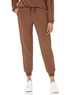 The Drop Damen Grace Jogginghose, extra-weich, Stretch, Rippenbündchen, Kaffeebohnen, X-Small von The Drop