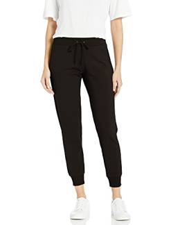 The Drop Damen Grace Jogginghose, extra-weich, Stretch, Rippenbündchen, Schwarz, M von The Drop