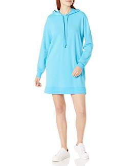 The Drop Damen Iona Mini-sweatshirt-kleid mit Kapuze und Langen Ärmeln, Ozeanblau, XS von The Drop