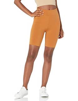 The Drop Damen Jeannie Radshorts, High Waist, Midilänge, Adobe, S von The Drop