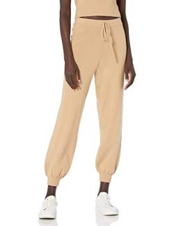 The Drop Damen Maddie superweiche Strick-Jogginghose mit lockerer Passform, Curds & Whey, M von The Drop