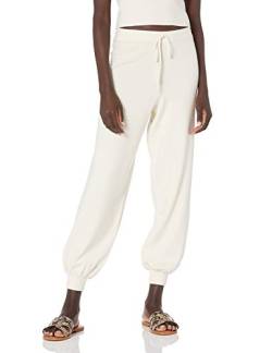 The Drop Damen Maddie superweiche Strick-Jogginghose mit lockerer Passform, Whisper White, XXS von The Drop