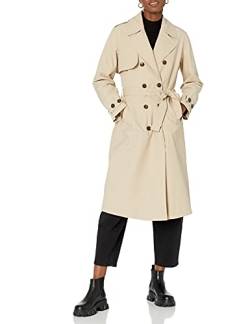 The Drop Damen Noa Trenchcoat, Hummus, 5XL Große Größen von The Drop