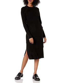 The Drop Damen Renata Ripp-Midikleid, Schwarz, 5XL Große Größen von The Drop