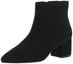 The Drop Jessi Stiefel mit Blockabsatz und Seitlichem Reißverschluss Damen Ankle Boot, Schwarz, Gr. 39 EU von The Drop