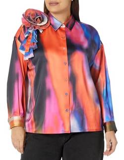 The Drop Women's Bluse für Damen, mit Corsage, Mehrfarbig, von @itsjuliettefoxx, XL von The Drop