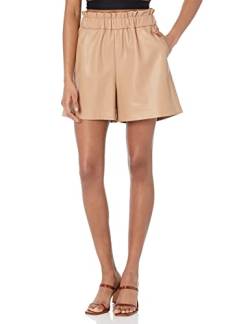 The Drop Women's Rose Loose Fit Paperbag Pull-on Short, Camel, XXS von The Drop