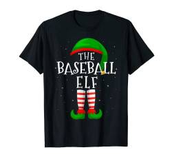 The Baseball Elf Lustige Passende Familiengruppe Weihnachten T-Shirt von The Elf Matching Family Outfits Co.