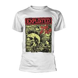 Exploited, The Punks NOT Dead (White) T-Shirt S von The Exploited