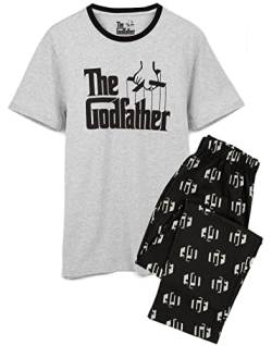 The Godfather Der Pate Herren Pyjamas Crime Family Movie Logo T-Shirt Hosen PJs XXL von The Godfather
