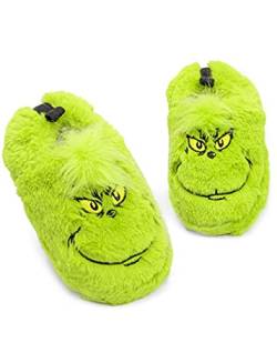 Die Grinch Pantoffeln Kids Soft Fur House Hausschuhe Geschenk für Jungen & Mädch 28-29 EU von The Grinch