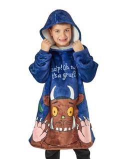 Gruffalo Jungen Blau Decke Hoodie | Machen Sie Sich auf magische Abenteuer mit dem Gruffalo | Perfekt zum Spielen, Entspannen und gemütlichen Tagen | Mit Kapuze für zusätzliche Wärme von The Gruffalo