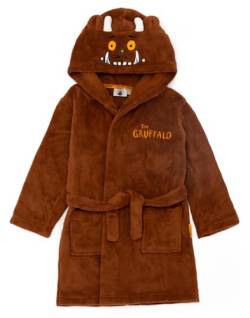 Gruffalo & Friends Kinder brauner Gruffalo Bademantel | Genießen Sie gemütlichen Komfort in diesem Unisex-Morgenmantel | Perfekt zum spielerischen Entspannen, Relaxen und endlosem Spaß von The Gruffalo