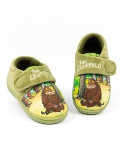 The Gruffalo Jungen Grüne Hausschuhe | Erkunde den tiefen Wald Gemütliches Schuhwerk für neugierige Kleine | Perfekt für imaginative Indoor-Abenteuer von The Gruffalo