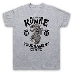 Bloodsport Kumite 1988 Black Dragon Tournament Herren T-Shirt, Grau, Medium von The Guns Of Brixton