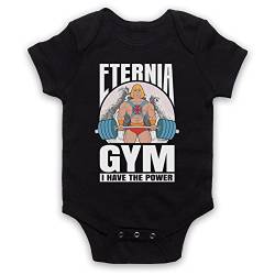 He-Man Eternia Gym I Have The Power Babystrampler, Schwarz, 12-18 Monate von The Guns Of Brixton