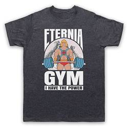 He-Man Eternia Gym I Have The Power Herren T-Shirt, Jahrgang Schiefer, Large von The Guns Of Brixton