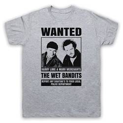Home Alone The Wet Bandits Wanted Poster Herren T-Shirt, Grau, Medium von The Guns Of Brixton