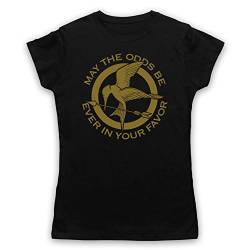 Hunger Games Odds Ever In Your Favor Damen T-Shirt, Schwarz, Medium von The Guns Of Brixton
