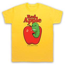 Red Apple Cigarettes Tarantino Fake Brand Herren T-Shirt, Gelb, 2XL von The Guns Of Brixton