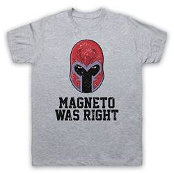 The Guns Of Brixton Magneto was Right Graphic Novel Meme Slogan Herren T-Shirt, Grau, Medium von The Guns Of Brixton