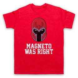 The Guns Of Brixton Magneto was Right Graphic Novel Meme Slogan Herren T-Shirt, Rot, XL von The Guns Of Brixton