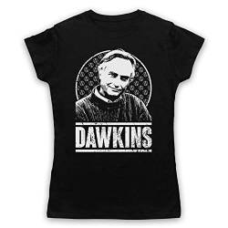 The Guns Of Brixton Richard Dawkins Atheist Ethologist Author Tribute Damen T-Shirt, Schwarz, 2XL von The Guns Of Brixton