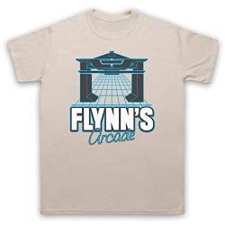 Tron Flynns Arcade Herren T-Shirt, Beige, XL von The Guns Of Brixton