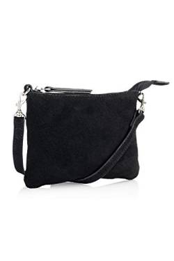 The Handbag Edit Crossbody Pouch, Damen Umhängetasche, Schwarz (Black), 1x17x13 cm (W x H L) von The Handbag Edit