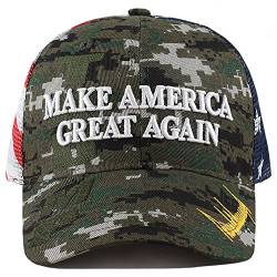 The Hat Depot Original Exklusive Donald Trump Keep America Great/Make America Great Again 3D Signature Cap, 4. Mesh-Maga-Green Digi Camo, Einheitsgröße von The Hat Depot