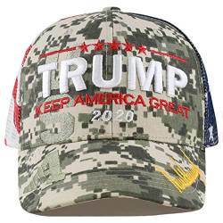 The Hat Depot Original exklusive Donald Trump Keep America Great/Make America Great Again 3D Signature Cap, 1. Netzrücken: Digi Camouflage, Einheitsgröße von The Hat Depot