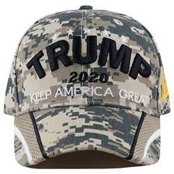 The Hat Depot Original exklusive Donald Trump Keep America Great/Make America Great Again 3D Signature Cap, 1. Point Mesh - Digi Camo, Einheitsgröße von The Hat Depot