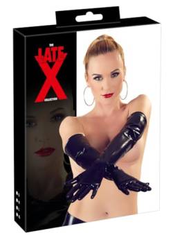 Latex Handschuhe schwarz, Größe:XL von The Latex Collection