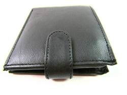 Herren Damen Hohe Qualität schwarz Leder Kreditkartenhalter Brieftasche Geldbeutel tasche von The Leather Emporium
