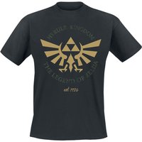 The Legend Of Zelda - Gaming T-Shirt - Hyrule Crest - S bis XXL - für Männer - Größe M - schwarz von The Legend Of Zelda