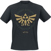 The Legend Of Zelda - Gaming T-Shirt - Hyrule Crest - S bis XXL - für Männer - Größe XXL - schwarz von The Legend Of Zelda