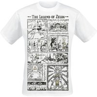 The Legend Of Zelda - Gaming T-Shirt - Zeichnung - M bis XXL - für Männer - Größe M - weiß von The Legend Of Zelda