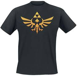 The Legend of Zelda Herren Nintendo T Hyrule Logo S Shirt, Schwarz, Small von The Legend of Zelda