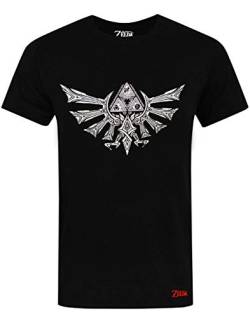 ZELDA Legende T-Shirt Nintendo Triforce Spiel Logo Schwarz Kurzarm Herren T von The Legend of Zelda