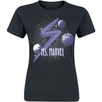 The Marvels - Marvel T-Shirt - Ms. Marvel - S bis XXL - für Damen - Größe L - schwarz  - Lizenzierter Fanartikel von The Marvels